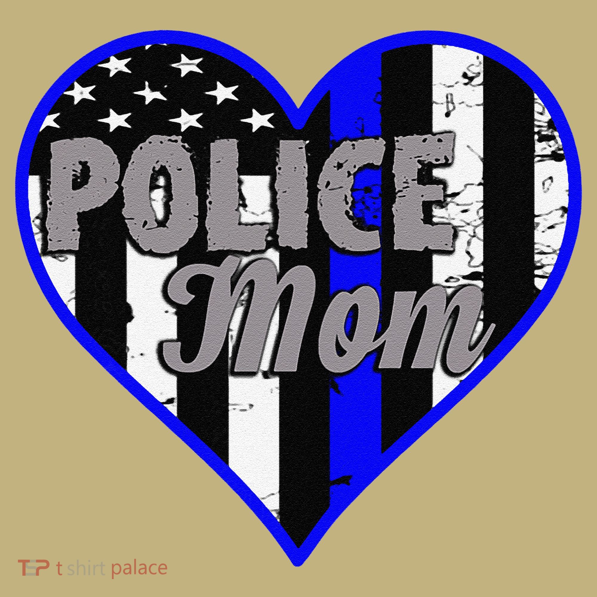 Womens Women's Police Mom Law Enforcement Mother's Day Gift T-Shirt