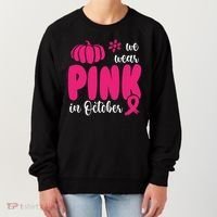 We Wear Pink In October Pumpkin Ribbon Women's Sweatshirt thumb 0