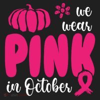 We Wear Pink In October Pumpkin Ribbon Women's Sweatshirt thumb 2