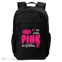 We Wear Pink In October Pumpkin Ribbon Backpack thumb 0