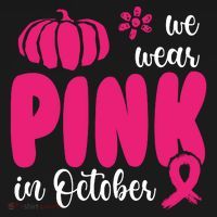 We Wear Pink In October Pumpkin Ribbon Coaster thumb 2