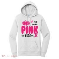 We Wear Pink In October Pumpkin Ribbon Women's Hoodie thumb 0