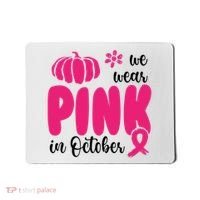 We Wear Pink In October Pumpkin Ribbon Mousepad thumb 0