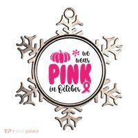 We Wear Pink In October Pumpkin Ribbon Ornament thumb 0