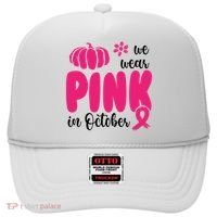 We Wear Pink In October Pumpkin Ribbon Hat thumb 0