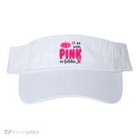 We Wear Pink In October Pumpkin Ribbon Visor thumb 0