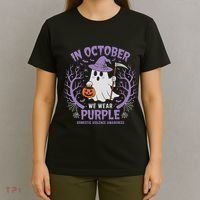 We Wear Purple Family Domestic Violence Awareness Halloween T-Shirt thumb 4