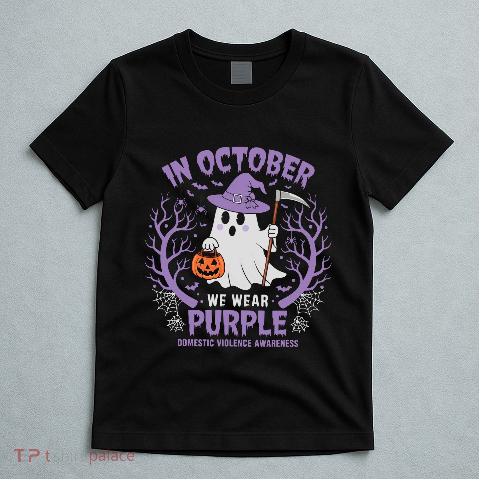 We Wear Purple Family Domestic Violence Awareness Halloween T-Shirt
