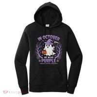 We Wear Purple Family Domestic Violence Awareness Halloween Women's Hoodie thumb 0