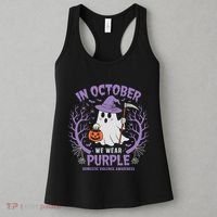 We Wear Purple Family Domestic Violence Awareness Halloween Women's Tank Top thumb 3
