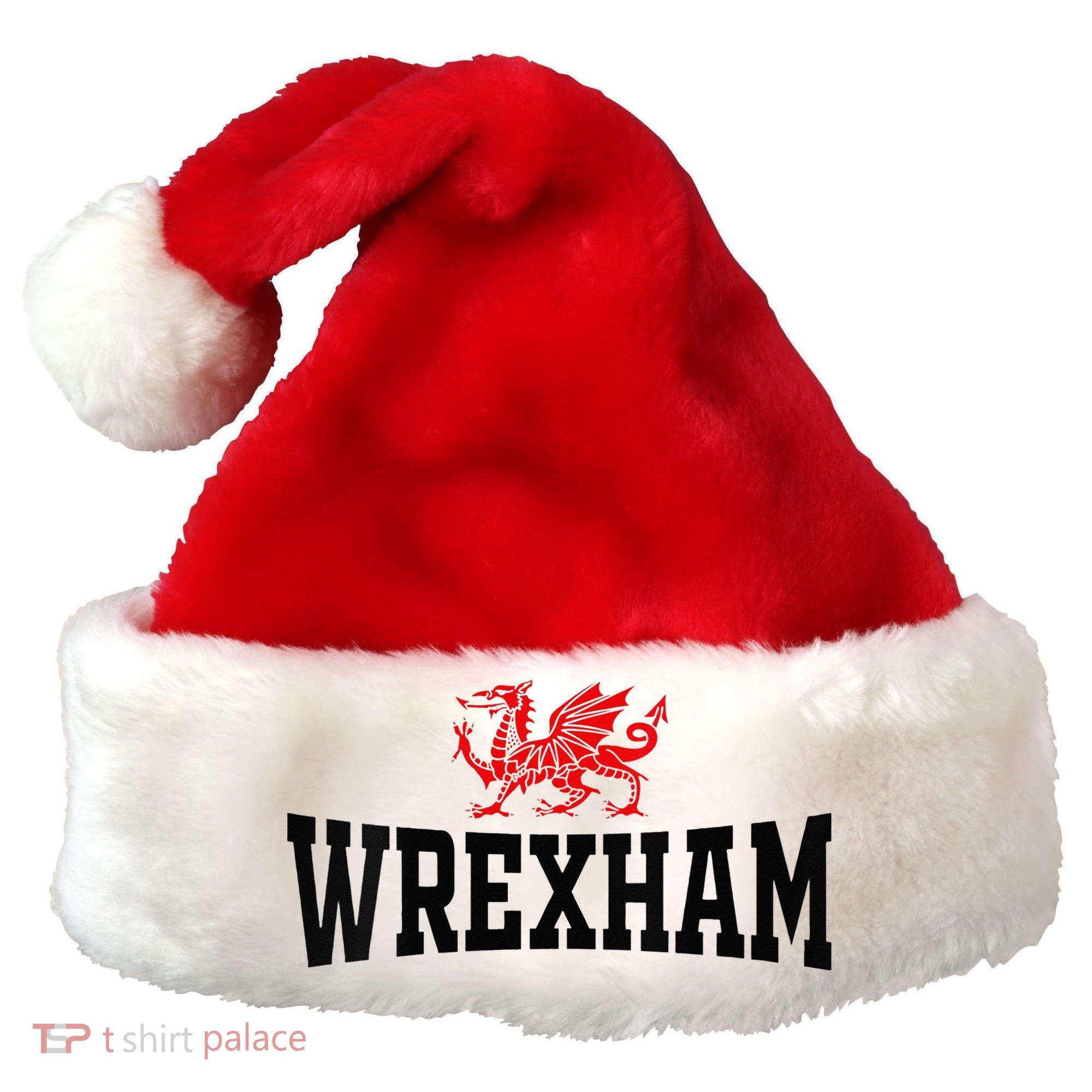 Wrexham Wales Red Dragon Wrecsam Santa Hat