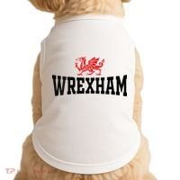 Wrexham Wales Red Dragon Wrecsam Doggie Tank thumb 0