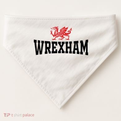 Wrexham Wales Red Dragon Wrecsam USA-Made Doggie Bandana