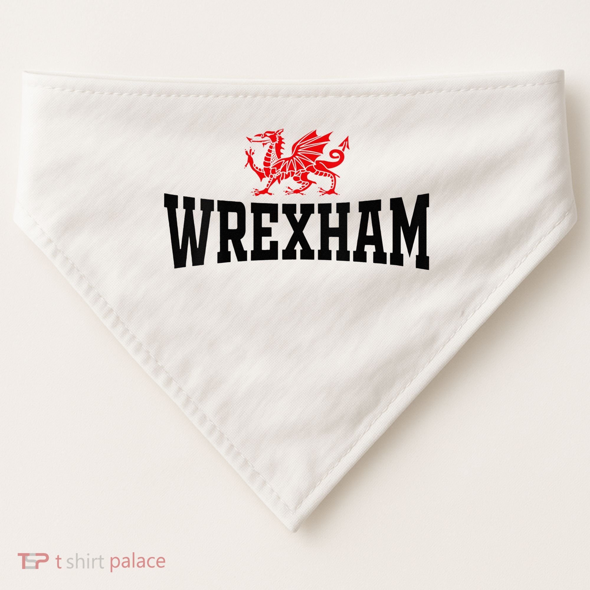 Wrexham Wales Red Dragon Wrecsam USA-Made Doggie Bandana