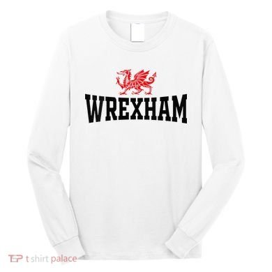 Wrexham Wales Red Dragon Wrecsam Long Sleeve Shirt