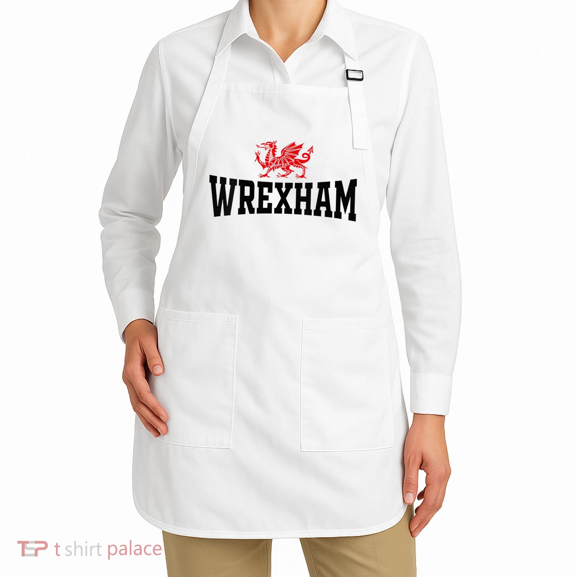 Wrexham Wales Red Dragon Wrecsam Apron