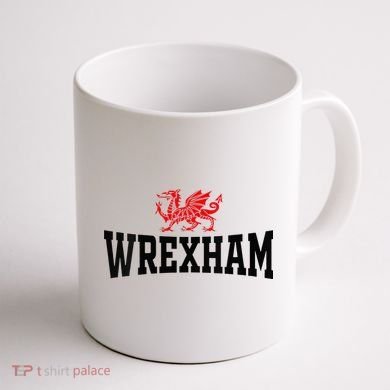 Wrexham Wales Red Dragon Wrecsam Coffee Mug back