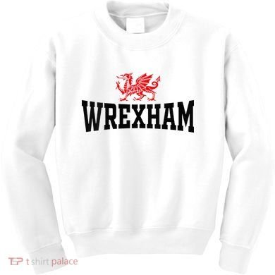 Wrexham Wales Red Dragon Wrecsam Kids Sweatshirt