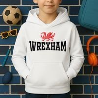 Wrexham Wales Red Dragon Wrecsam Kids Hoodie thumb 2