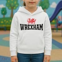 Wrexham Wales Red Dragon Wrecsam Kids Hoodie thumb 3