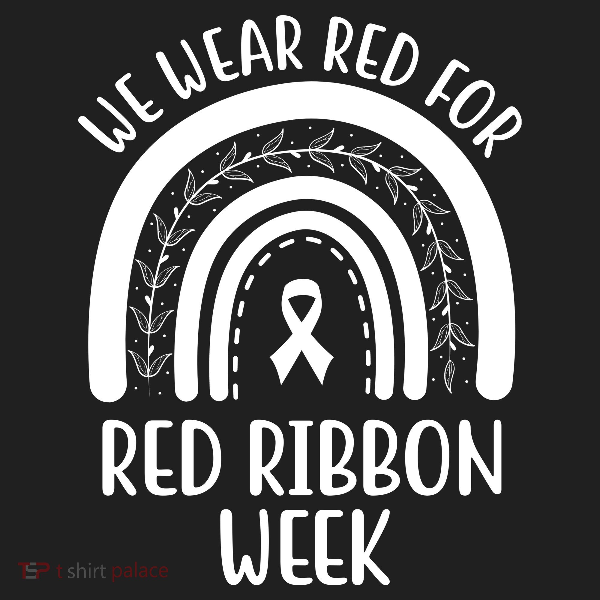 We Wear Red For Red Ribbon Week Rainbow Beanie