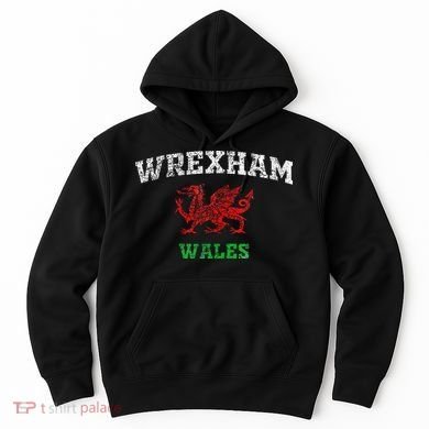 Wrexham Wales Retro Vintage Hoodie