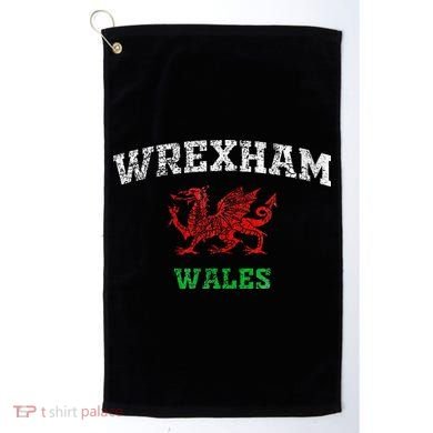 Wrexham Wales Retro Vintage Golf Towel