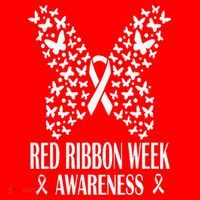 We Wear Red Ribbon Week Drug free Red Ribbon Week Awareness Women's Tank Top thumb 5