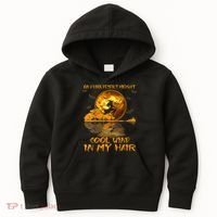 Women Witch Riding Brooms On A Dark Desert Highways Halloween Kids Hoodie thumb 0