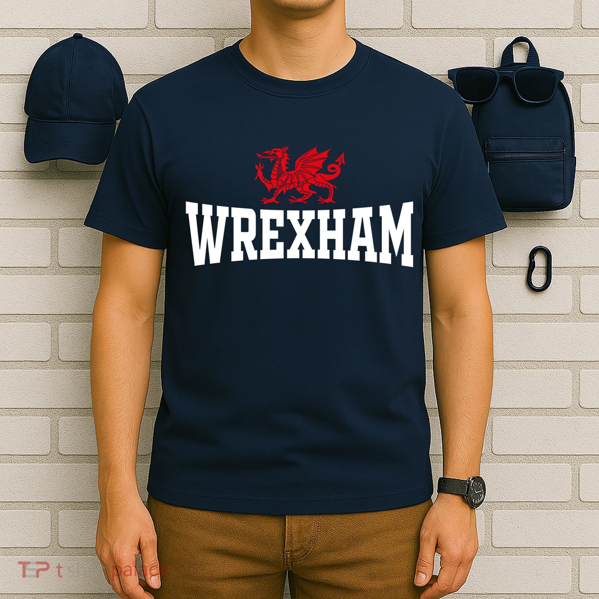 Wrexham Wales Red Dragon Wrecsam T-Shirt