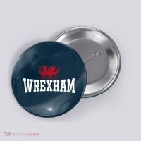 Wrexham Wales Red Dragon Wrecsam Button thumb 0