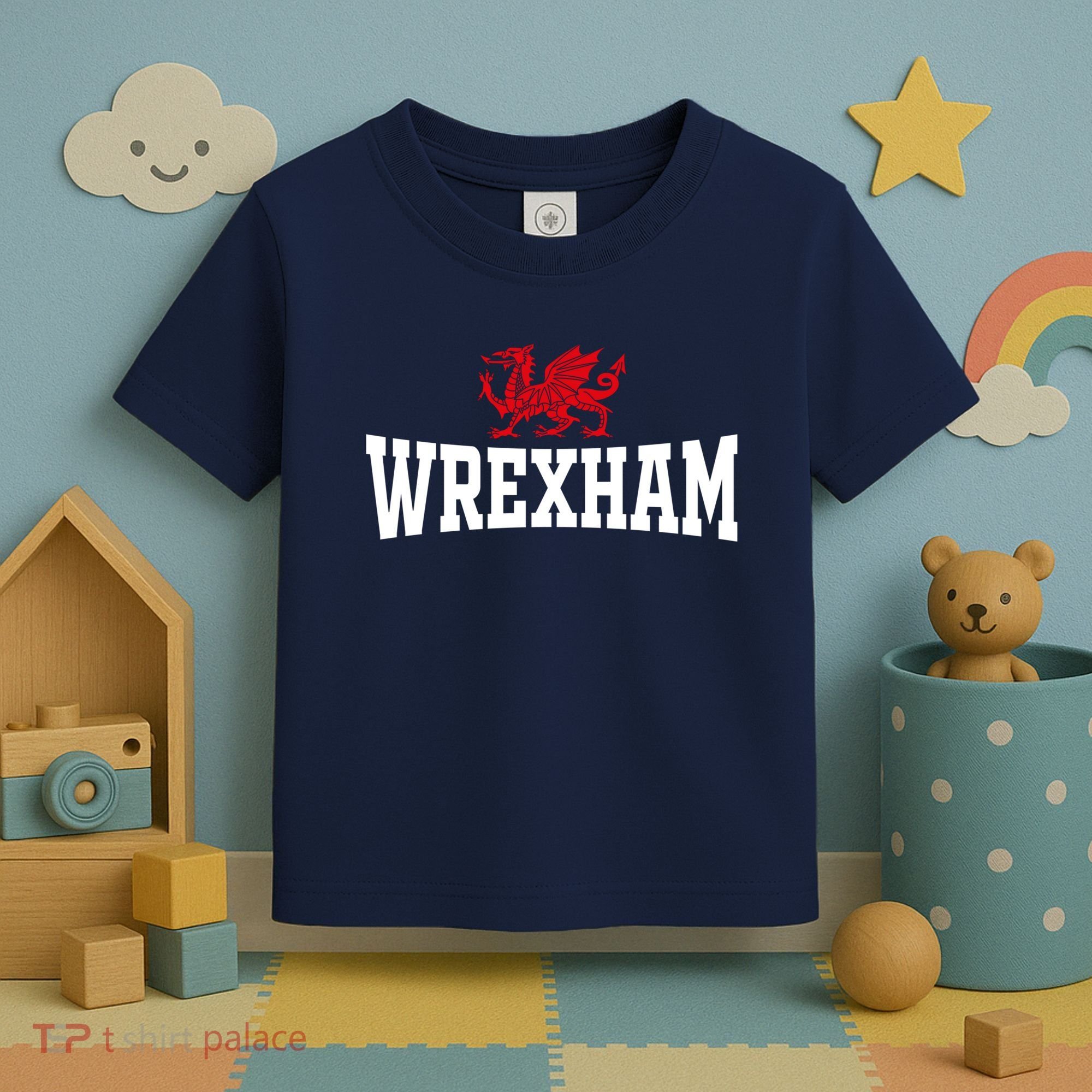 Wrexham Wales Red Dragon Wrecsam Toddler T-Shirt