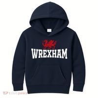 Wrexham Wales Red Dragon Wrecsam Kids Hoodie thumb 0