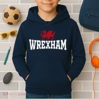 Wrexham Wales Red Dragon Wrecsam Kids Hoodie thumb 2