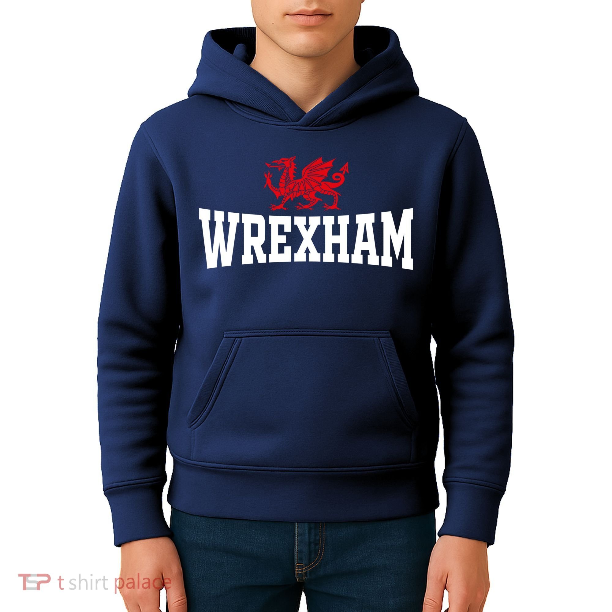 Wrexham Wales Red Dragon Wrecsam Kids Hoodie
