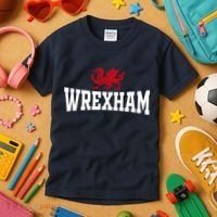 Wrexham Wales Red Dragon Wrecsam Kids T-Shirt thumb 3
