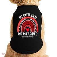 We Wear Red Dyslexia Awareness Month Dyslexia Boho Rainbow Doggie Tank thumb 0