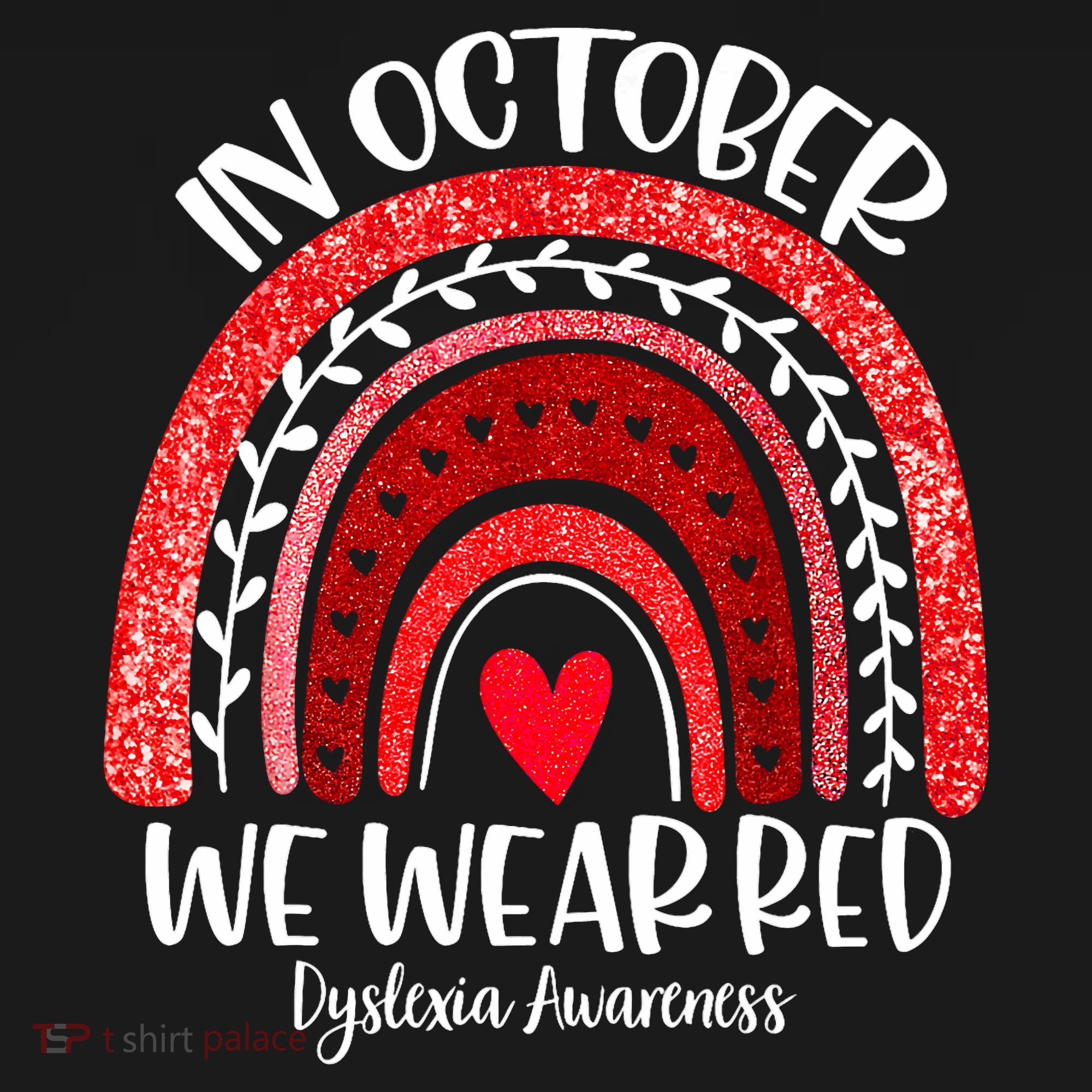 We Wear Red Dyslexia Awareness Month Dyslexia Boho Rainbow Mousepad