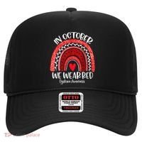 We Wear Red Dyslexia Awareness Month Dyslexia Boho Rainbow Hat thumb 0