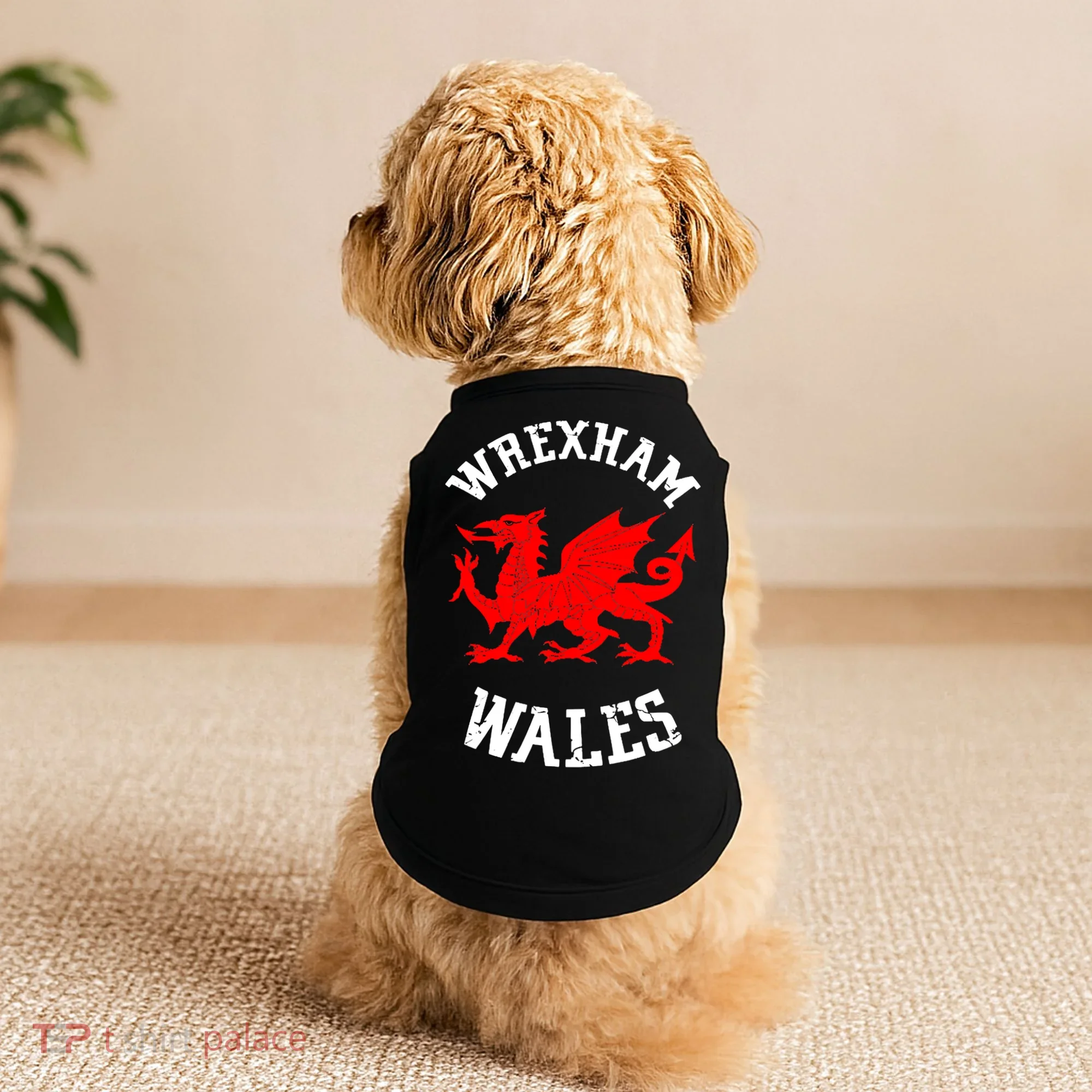 Wrexham Wales Retro Vintage Doggie Tank