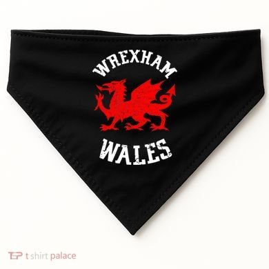 Wrexham Wales Retro Vintage USA-Made Doggie Bandana