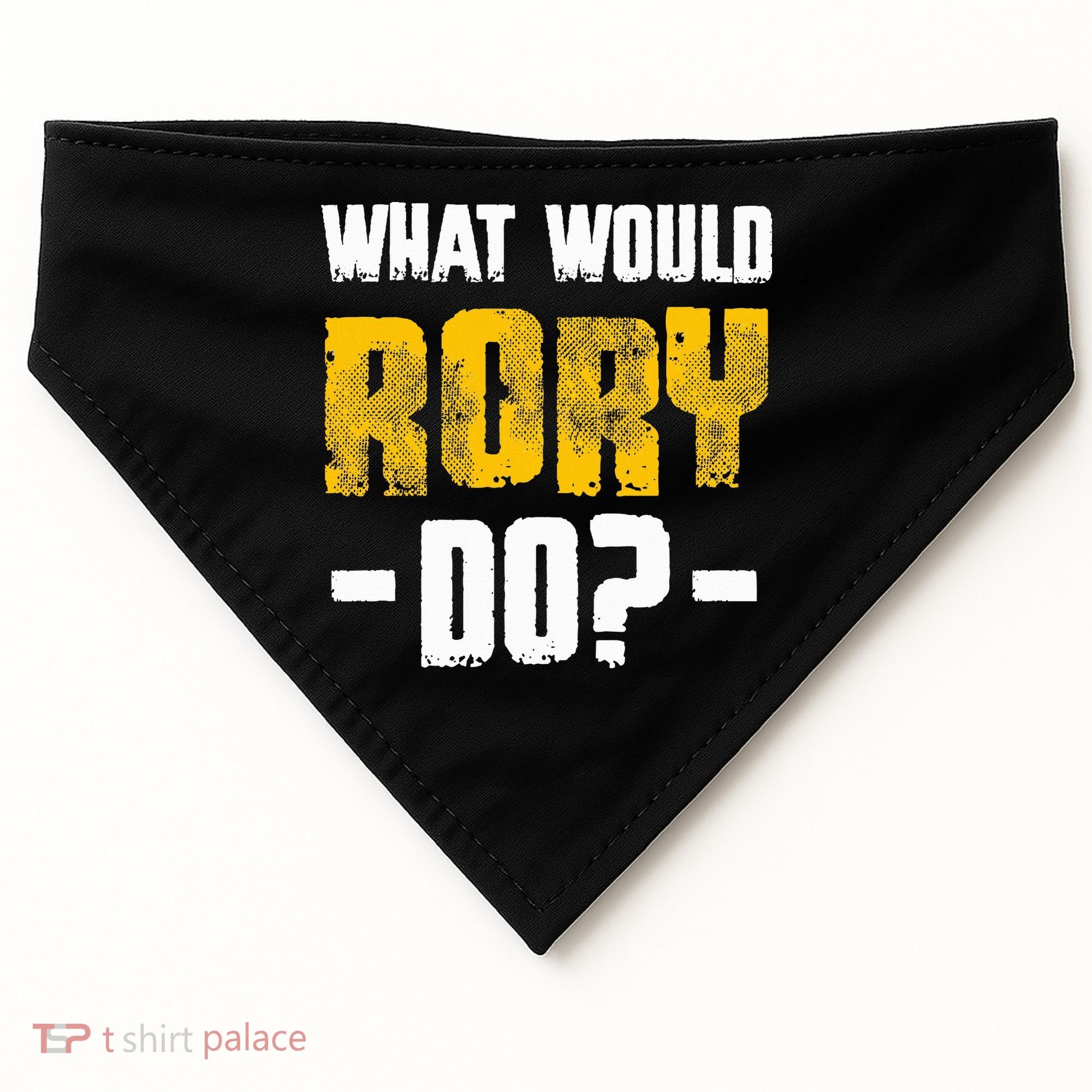 What Would Rory Do Funny Name Rory USA-Made Doggie Bandana