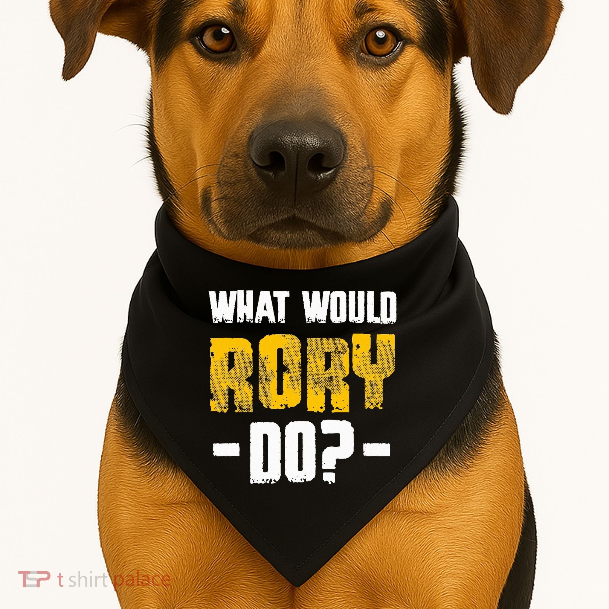 What Would Rory Do Funny Name Rory USA-Made Doggie Bandana