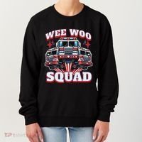 Wee Woo Squad Firefighter Fire Trucks Women's Sweatshirt thumb 0