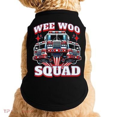 Wee Woo Squad Firefighter Fire Trucks Doggie Tank