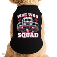 Wee Woo Squad Firefighter Fire Trucks Doggie Tank thumb 0