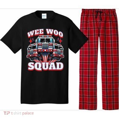 Wee Woo Squad Firefighter Fire Trucks Pajama Set