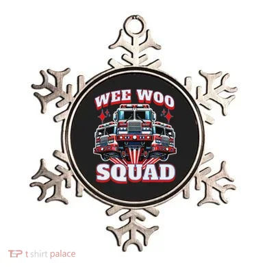 Wee Woo Squad Firefighter Fire Trucks Ornament