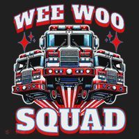 Wee Woo Squad Firefighter Fire Trucks Hat thumb 2