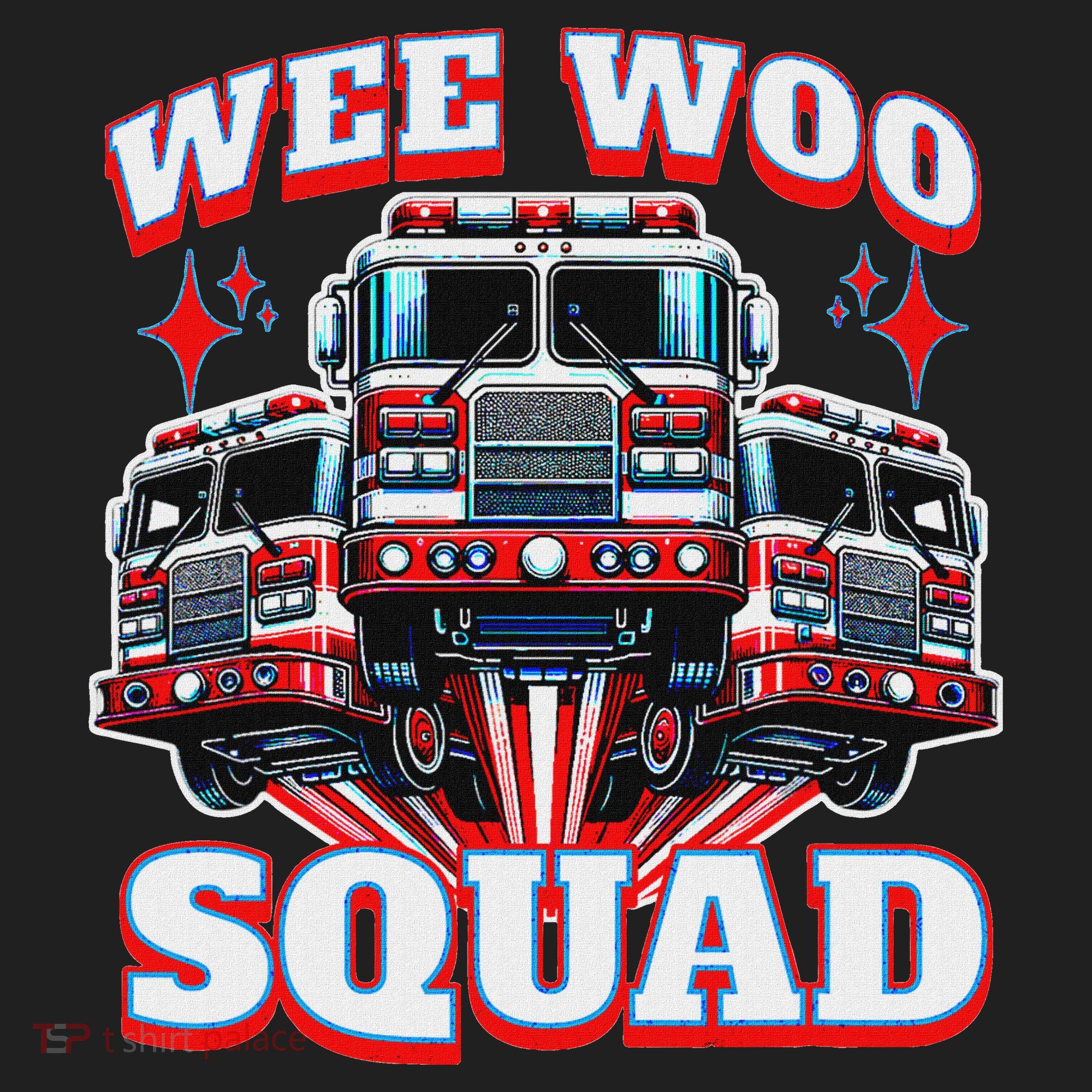 Wee Woo Squad Firefighter Fire Trucks Hat